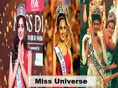 miss universe list from india